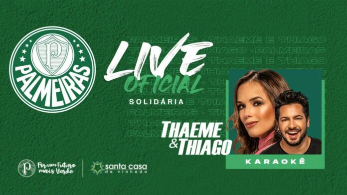 palmeiras promove live solidária no domingo (07)