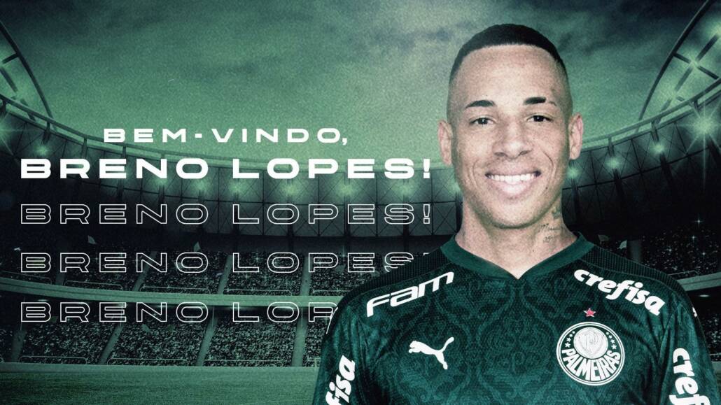 Breno Lopes (24) é o novo reforço do Palmeiras