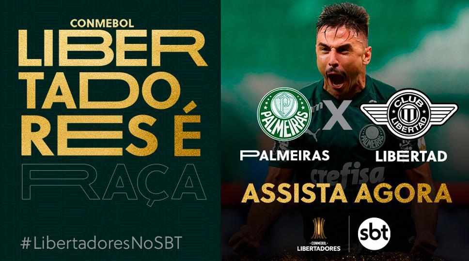 Assistir Palmeiras x Libertad Futebol AO VIVO no SBT e Fox Sports